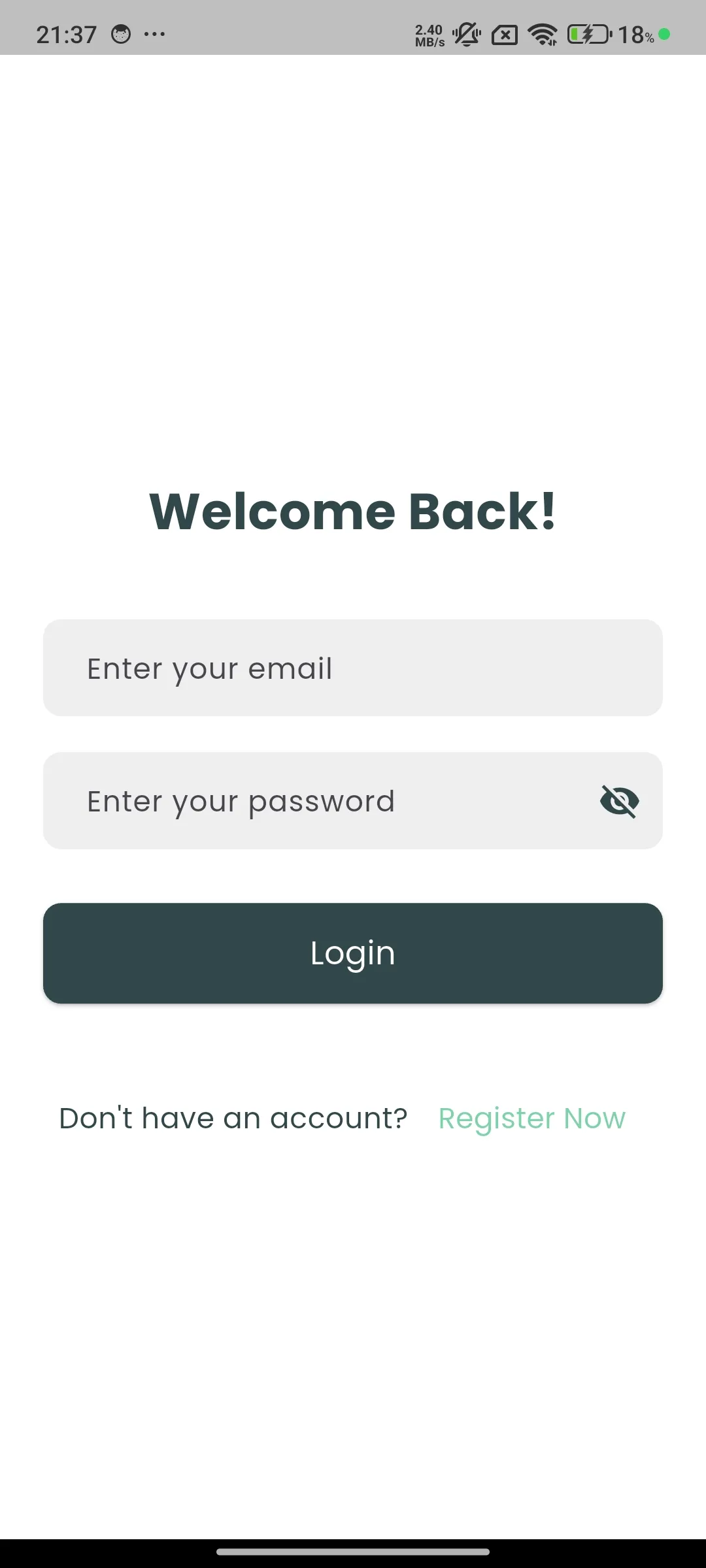 Login Screen