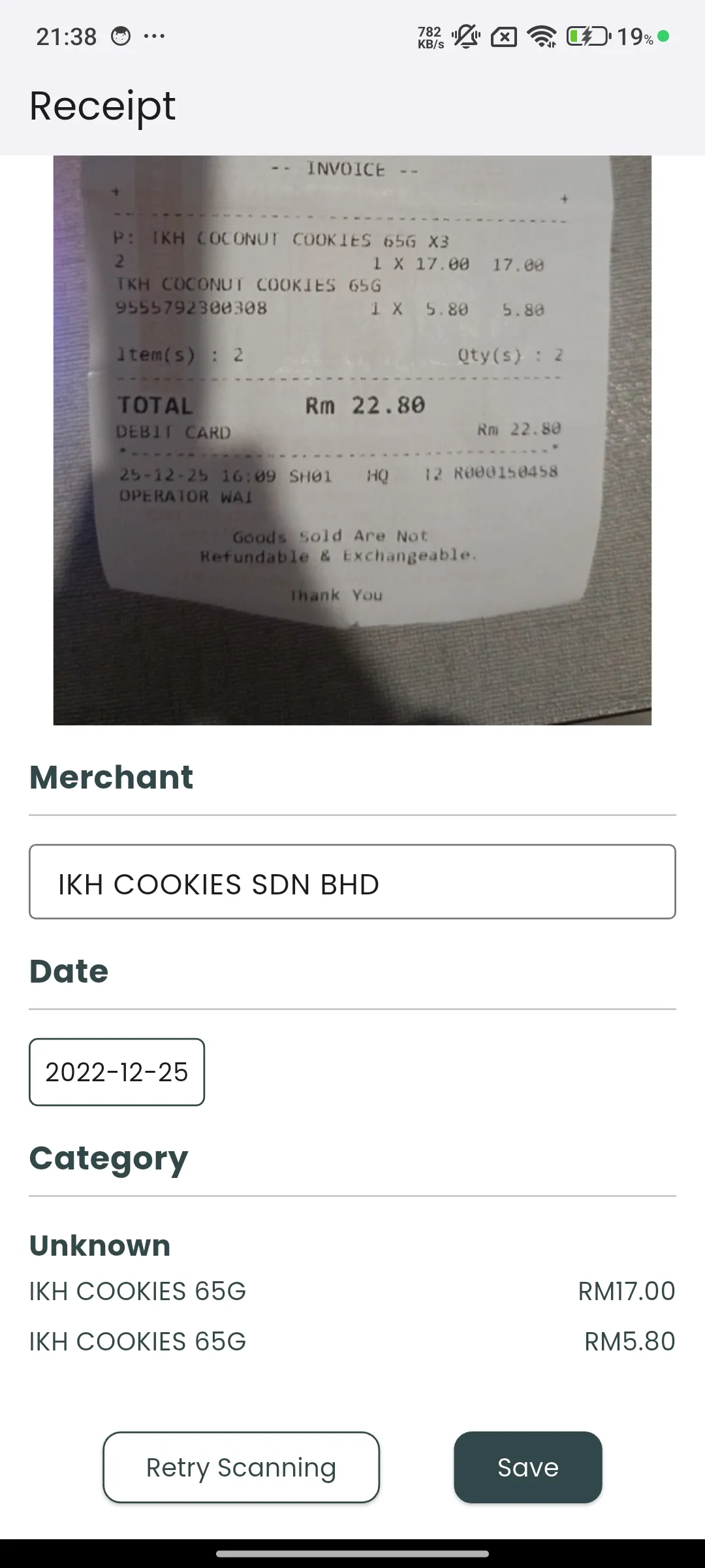 Scan Results
